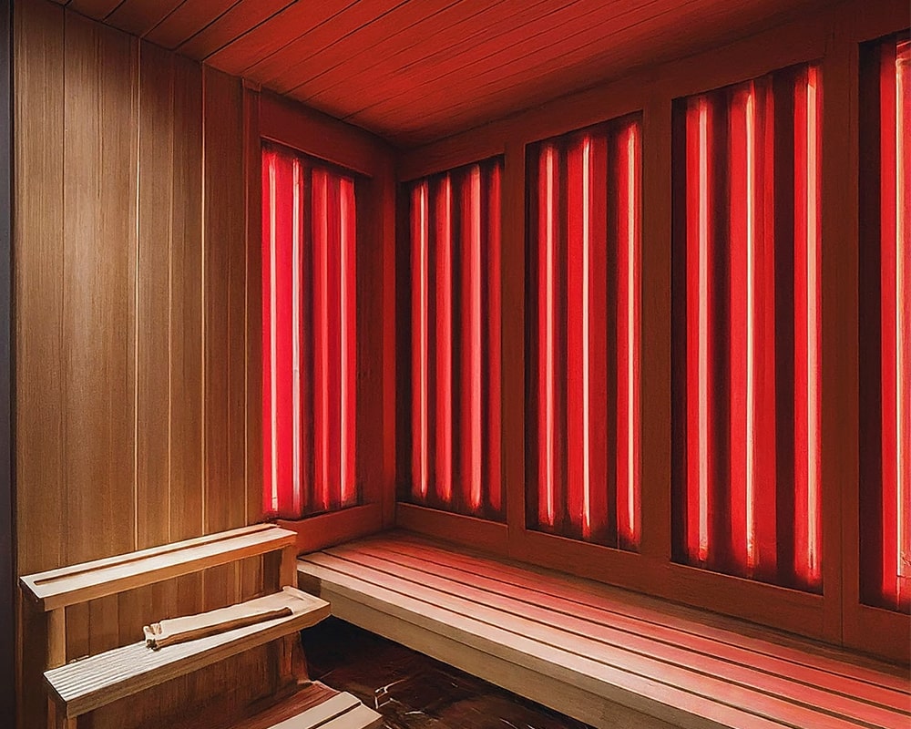 interior of infrared sauna